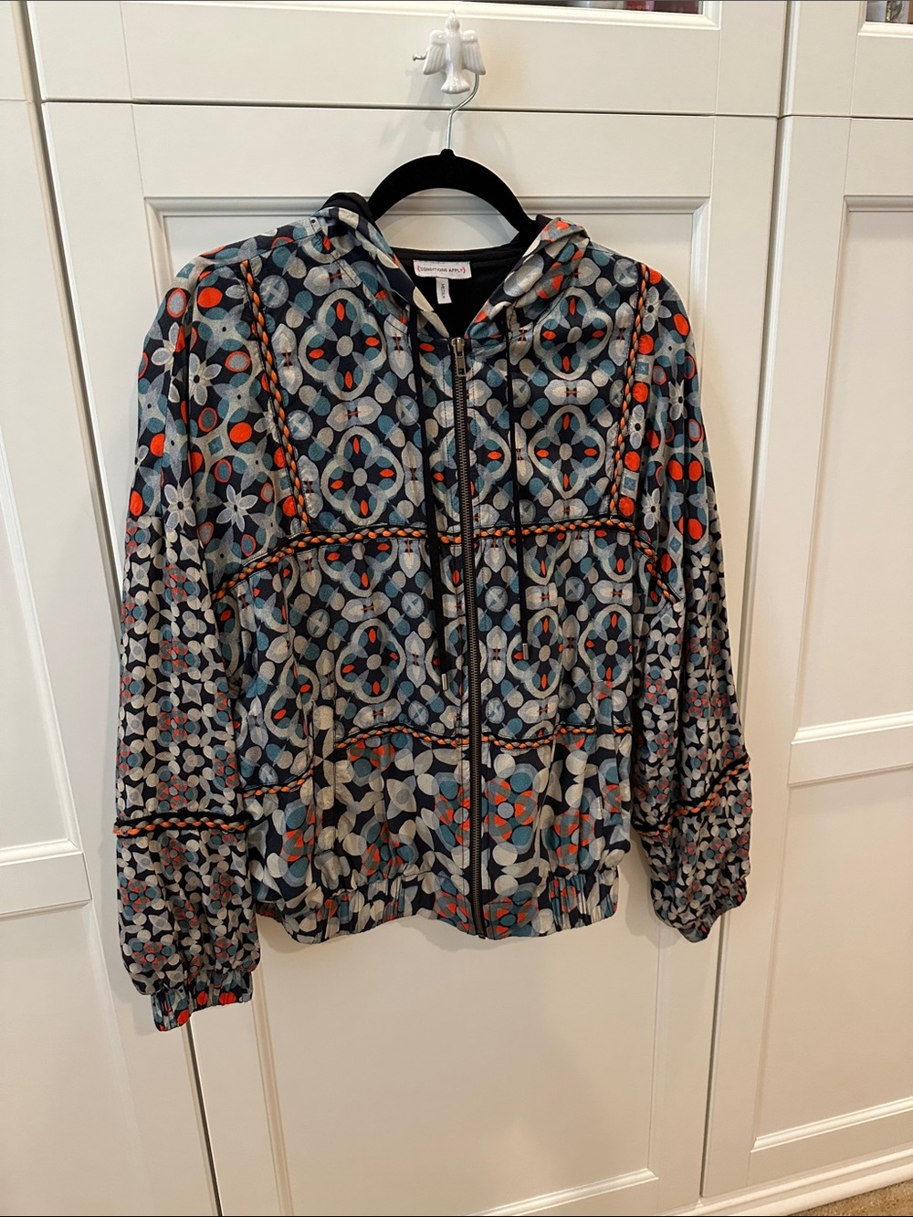 EUC Conditions Apply from Anthropologie lightweight zip-up jacket Medium